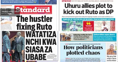 Kenyan Daily Nation Newspaper Sinaceto