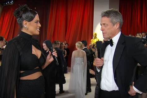What Does Vanity Fair Mean Ashley Graham And Hugh Grant S Awkward Oscars Red Carpet Interview