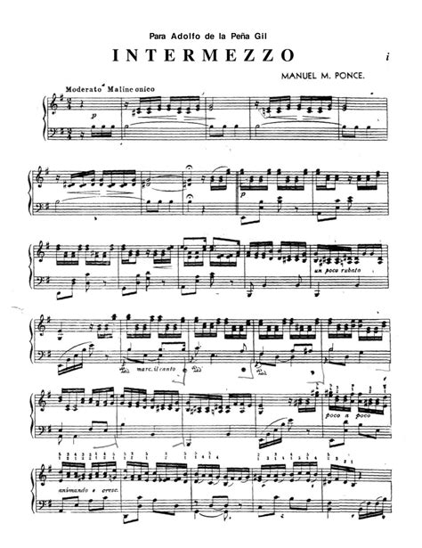 Intermezzo Piano Partitura Docsity