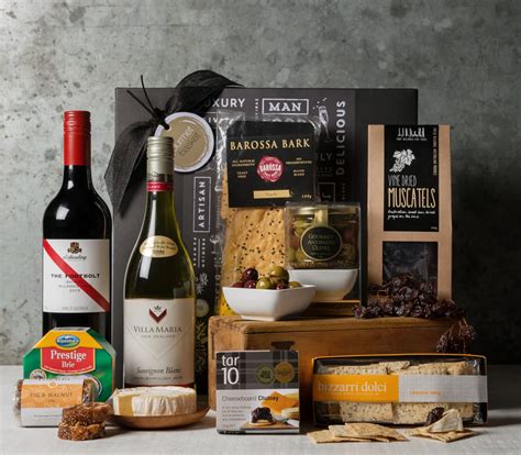 We have no minimum spend requirements and you have the choice to collect your order from any of our three stores between 10am and 6:30pm on weekdays and between 10am and 3pm on saturdays. Cheese and Wine Duo Gift Basket Hamper