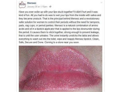 Mensez Adhesive Vaginal Lipstick The Insane Vagina Glue No Woman Will Ever Want