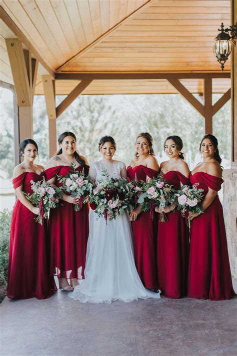 11 Deep Red Bridesmaid Dresses The Expert