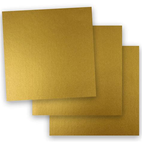 Shine Intense Gold Shimmer Metallic Card Stock Paper 12x12 107lb Cove