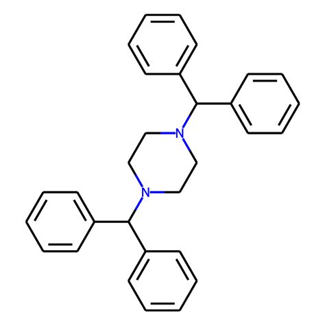 0795 0026 — chemdiv screening compound 1 4 bis diphenylmethyl piperazine