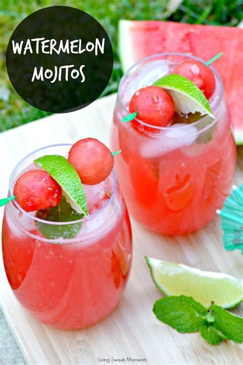 Refreshing Watermelon Mojitos Recipe Yummy Drinks Mojito Recipe