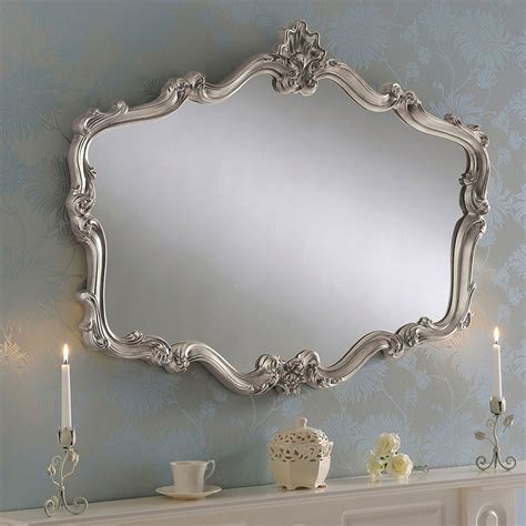 Antique French Style Silver Decorative Mirror Silver Decorative Mirror