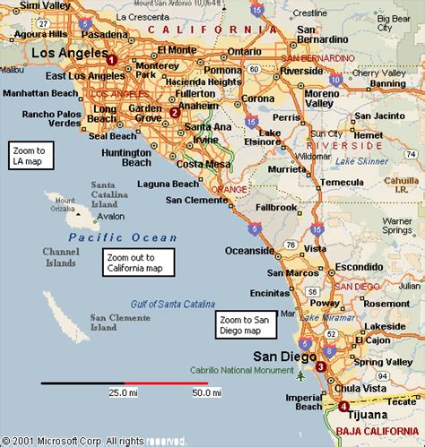 California Map Of Southern California California Map Boulder City