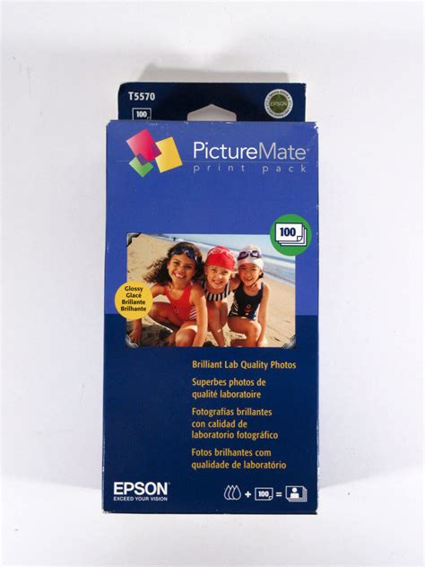 epson picturemate print pack t5570 100 sheets sealed exp 8 2007 ebay