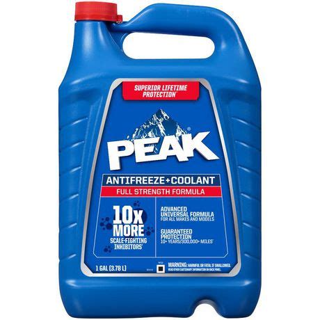 Peak X Concentrate Antifreeze Coolant Liters Walmart Ca