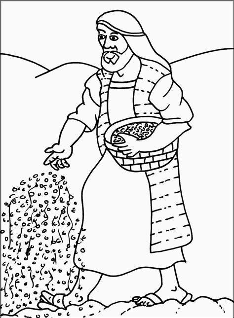 You must give a link to this page and indicate the author's name and the license. Parable of the Sower coloring pages | The Parable of the Sower