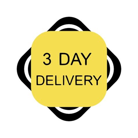 Premium Vector 3 Day Delivery Design Element Stickers