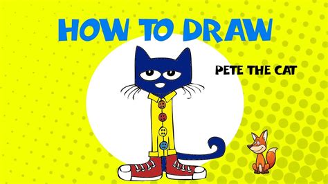 How To Draw Pete The Cat Learn To Draw Art Lessons Youtube