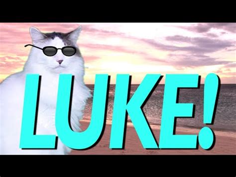 HAPPY BIRTHDAY LUKE! - EPIC CAT Happy Birthday Song - YouTube