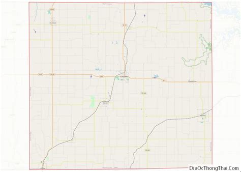 Map Of Wayne County Iowa