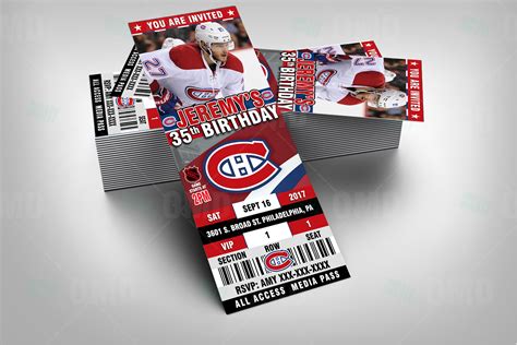 Canadiensboutique.com online store offering wide selection of officially licensed nhl, mlb, nba, mls apparel, headwear and jerseys including montreal canadiens, montreal expos, montreal impact. Montreal Canadiens Ticket Style Sports Party Invitations ...