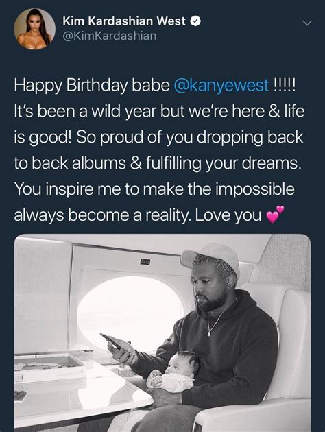 kim s happy birthday tweet to kanye r kanye