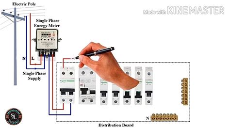 House Wiring Single Phase Energy Meter Wiring Diagram