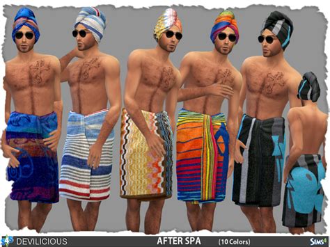 After Spa Towelset For Males By Devilicious At Tsr Sims 4 Updates