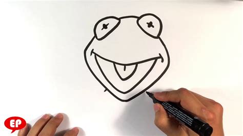 How To Draw Kermit The Frog Easy Pictures To Draw Youtube