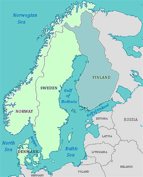 Scandinavian Peninsula On World Map United States Map