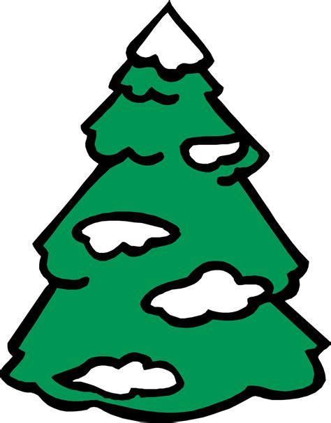 Tree Covered In Snow Clipart Free