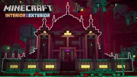Minecraft Interior And Exterior Ultimate Nether Base Youtube