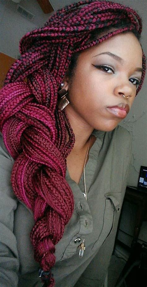 You're gonna want to starting at your left ear, pull your box braids into one large braid that wraps around your head. 103 Fun Box Braids Hairstyles of Different Thicknesses and ...
