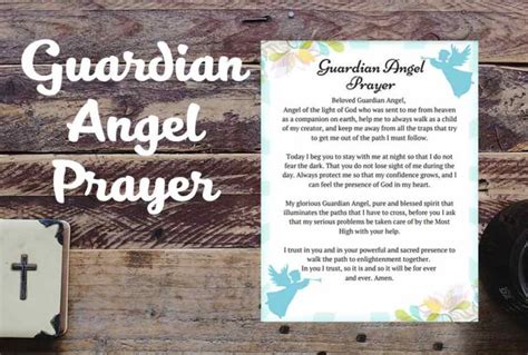 Guardian Angel Prayer Free Printable Prayers Help