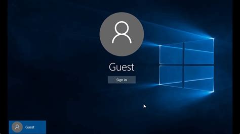 How To Create A Guest User Account In Windows 10 Youtube