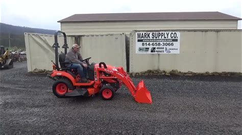 2019 Kubota Bx2380 Sub Compact Tractor Loader With Belly Mower 4x4 With