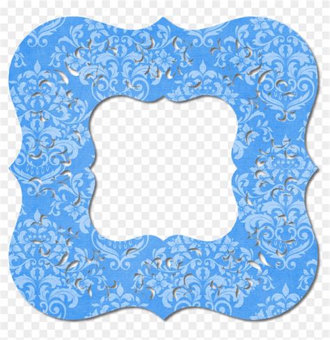 Frame Blue Decorative Border Png Image Bingkai Biru Clipart 2523072