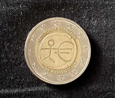 Moneda Moneda Rara 2 Euro Conmemorativa República Francesa Uem 1999