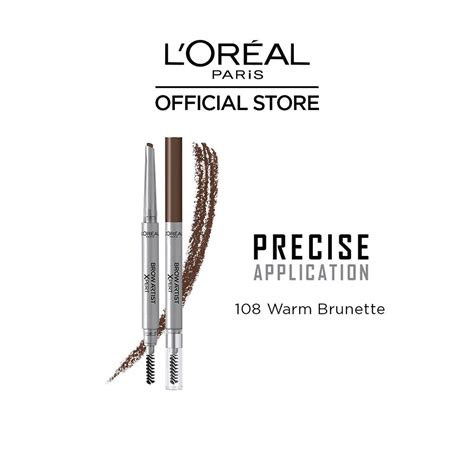 Buy Loreal Paris Brow Artist Xpert Eyebrow Pencil 108 Warm Brunette Online At Special Price In