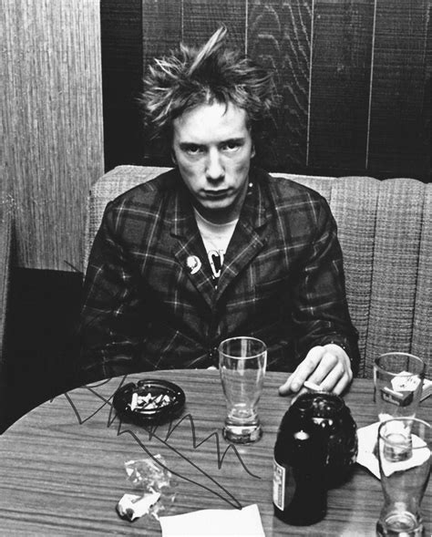 Johnny Rotten John Lydon Showcasing A Great Example Of