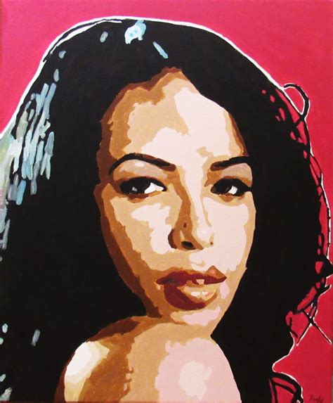 Aaliyah Oil Painting Art And Collectibles Oil