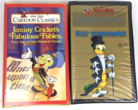 Disney Silly Symphonies Jiminy Cricket S Fables Vhs Movie Video