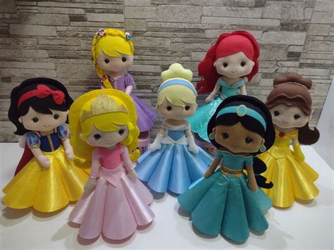 Bonecas De Feltro Para Decoracao Princesas Da Disney Elo7