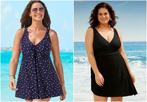 How To Choose The Best Swim Dress For Women Over 50 15 Flattering Models