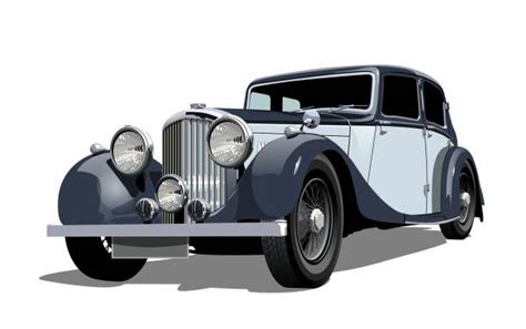 Classic Car Illustrations Royalty Free Vector Graphics
