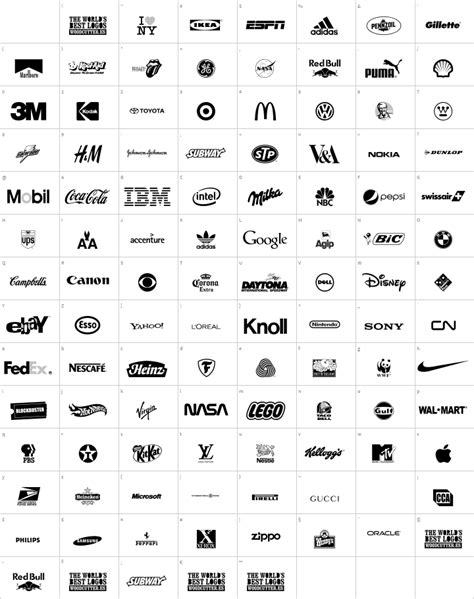 The Worlds Best Logos Font Zillion