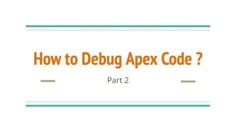 How To Debug Apex Code Part 2 Debugging Apex Using Apex Replay Debugger Salesforce V