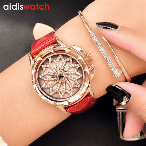 2018 Quartz Watch Women Watches Ladies Brand Luxury Crystal Reloje Mujer Famous Leather Bracelet