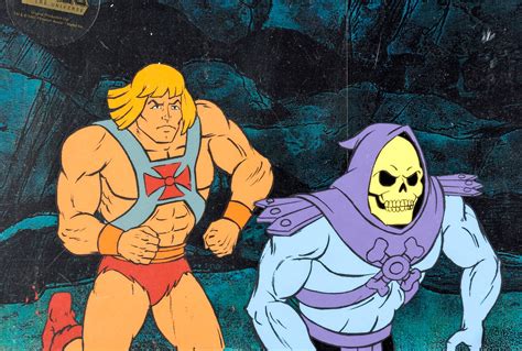 He Man And Skeletor Animation Cel From The Problem With P Flickr