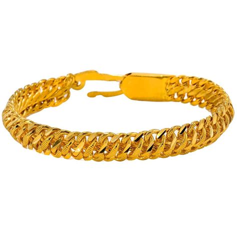 22k Yellow Gold Mens Bracelet W Curb Link 623 Gm Virani Jewelers