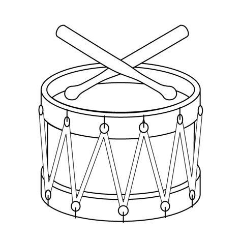 When a child colors, it improves fine motor skills, increases concentration, and sparks creativity. Drum Coloring Page - Coloring Home