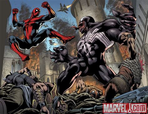Spider Man Vs Venom Spiderman Comic Spiderman Comic Art Spiderman