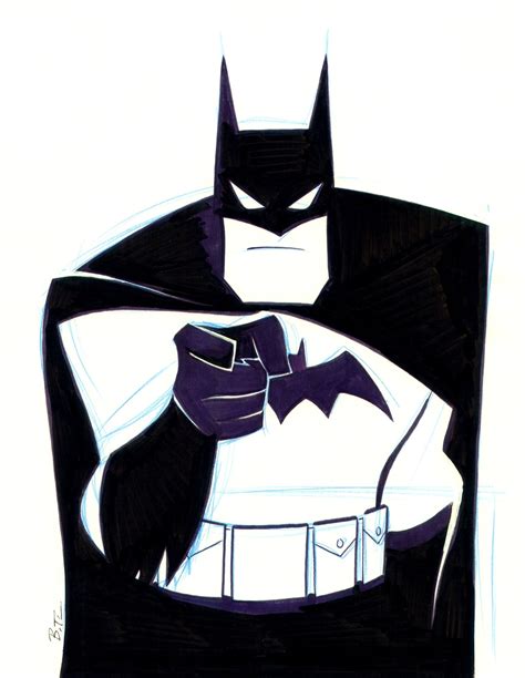 Batman Promo Piece Bruce Timm Comic Art Batman Comic Art Comic Art