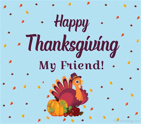 70 Happy Thanksgiving Messages For Friends Wishesmsg