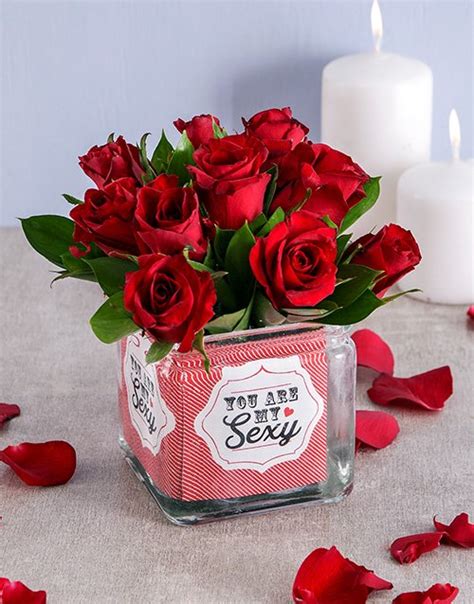 My Sexy Rose Vase Hamperlicious