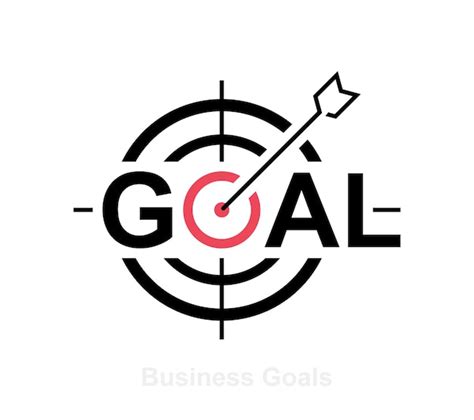 Premium Vector Target Line Icon With Arrow Goal Concept Marketing